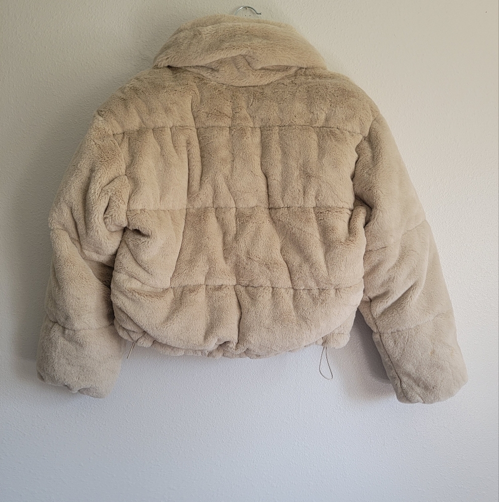 Arizona Faux Fur Cropped Jacket - Picture 2 of 5